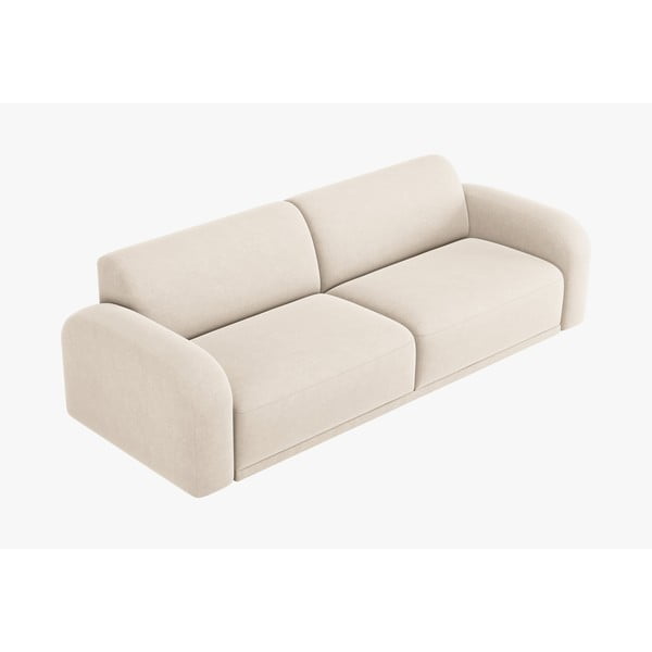 Bež baršunasta sofa 242 cm Erin – Micadoni Home-image-3