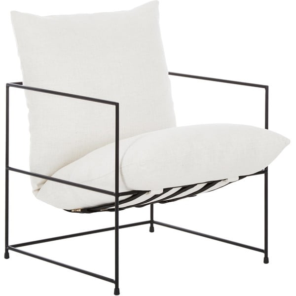 Bijela stolica s metalnim okvirom Wayne - Westwing Collection