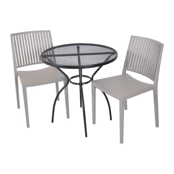 Bež plastična vrtna stolica Bars - Rojaplast-image-2