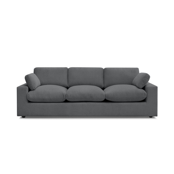 Tamno siva sofa od samta 250 cm Belair – Bobochic Paris