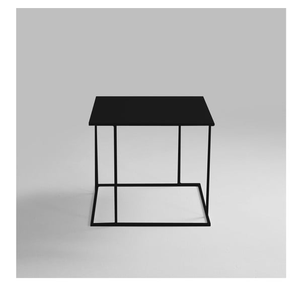 Crni pomoćni stolić Custom Form Walt, 50 x 50 cm