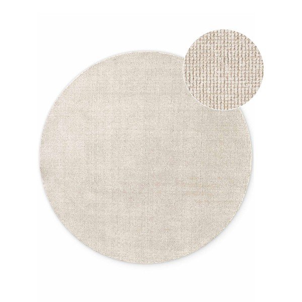 Krem ručno rađen vunen okrugao tepih ø 160 cm Greenwich – Ted Baker