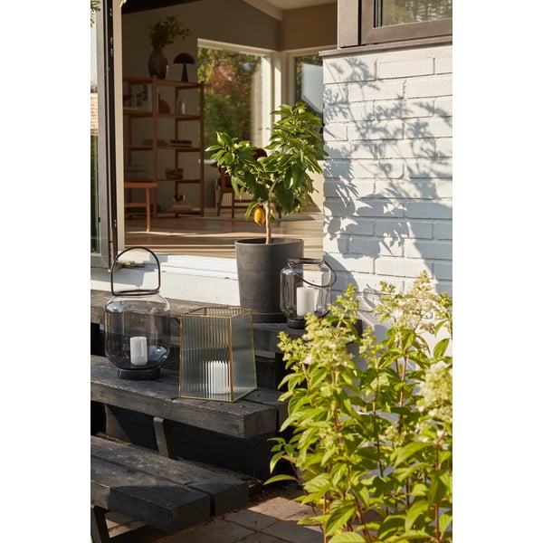 Set od 2 crne tegle Hübsch Hureno Picco-image-1