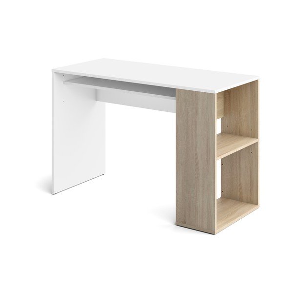 Bijeli radni stol u dekoru hrasta 114x50 cm Yale - TemaHome -image-2
