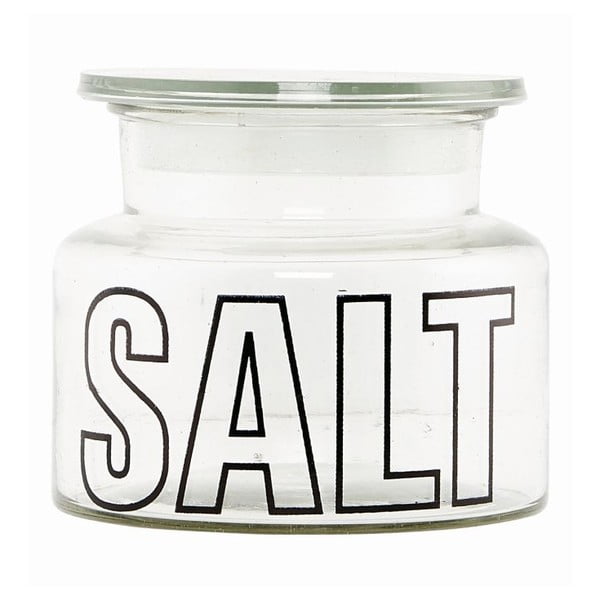 Staklena posuda s poklopcem Typo Salt