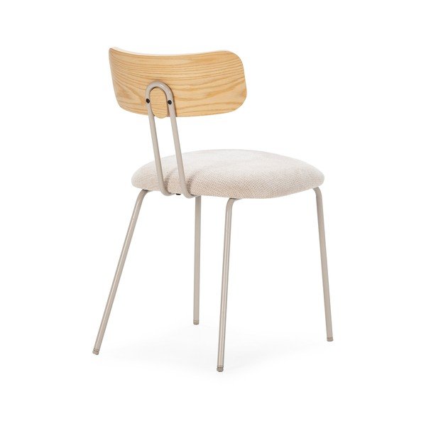Bež/u prirodnoj boji podstavljena blagovaonska stolica Olimpia – MOME-image-2