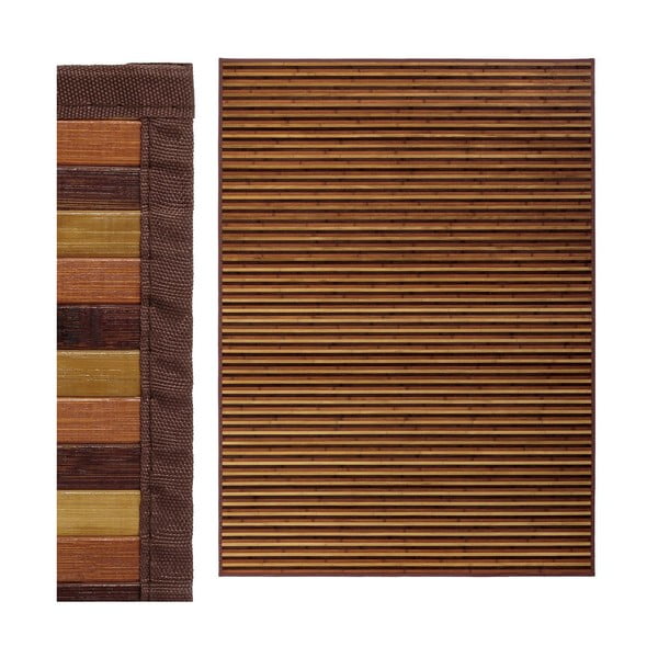 Senf žuti/smeđi tepih od bambusa 180x250 cm – Casa Selección-image-1