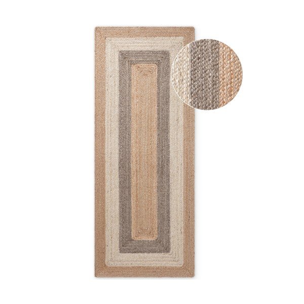 Obostrana/ručno rađena jutena staza 80x200 cm Juno – Hanse Home