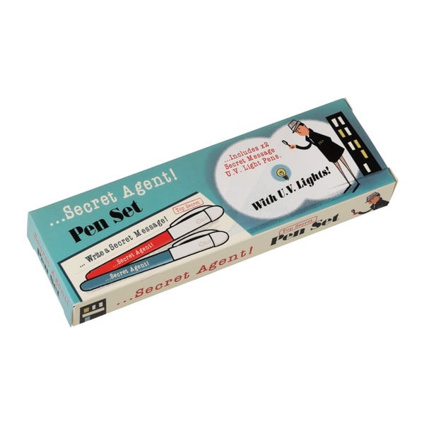 Set s dvije špijunske olovke sa nevidljivom tintom i UV Rex London tajnog agenta-image-3