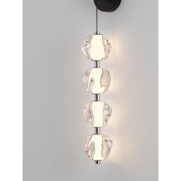 Mat crna metalna LED zidna lampa Ifos – Nova Luce-image-2