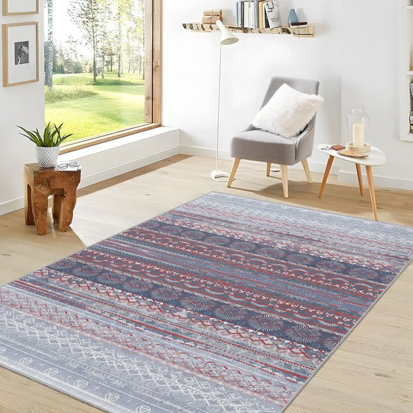 Ljubičasti/sivi perivi tepih 80x150 cm Vintage Stripe – Mila Home-image-2