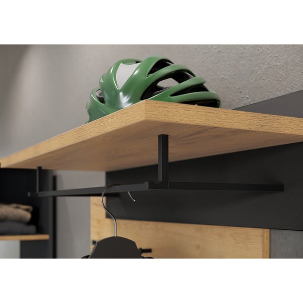 Tamnosiva garnitura za hodnik u dekoru hrastovine - Germania-image-1