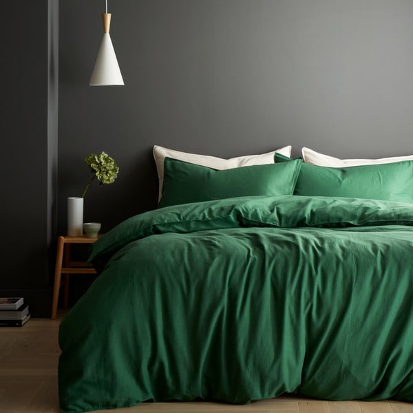 Zelena posteljina za bračni krevet 200x200 cm Relaxed – Content by Terence Conran