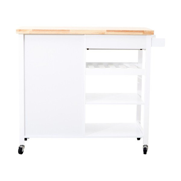 Kolica za posluživanje na kotačima od masivnog kaučuka 48x105 cm Frankfurt – Premier Housewares-image-3