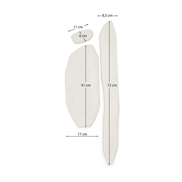 Zidni ukrasi u setu 3 kom 25,5x71,5 cm Siluna – Kave Home-image-3