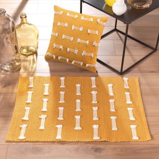 Oker žuti periv tepih 50x80 cm Juline – douceur d'intérieur