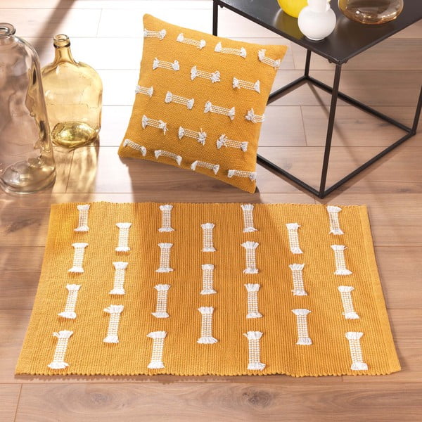 Oker žuti periv tepih 50x80 cm Juline – douceur d'intérieur-image-1