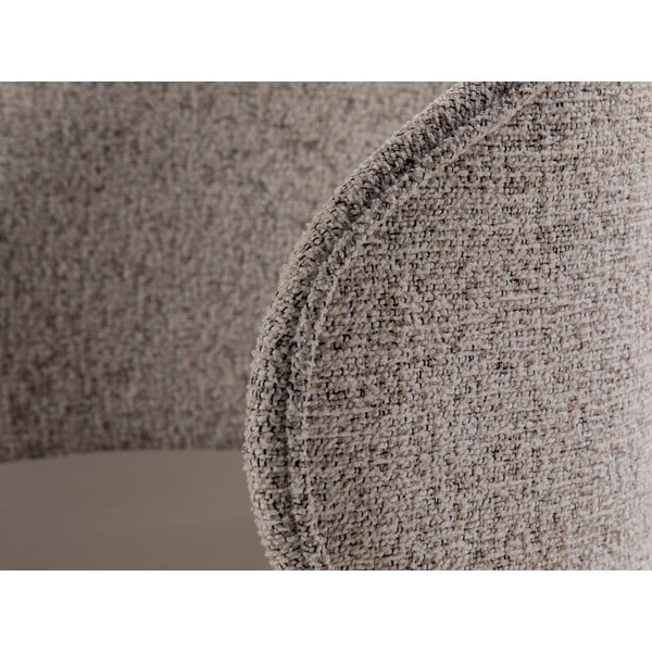 Bež baršunasti fotelja Inez – Micadoni -image-1