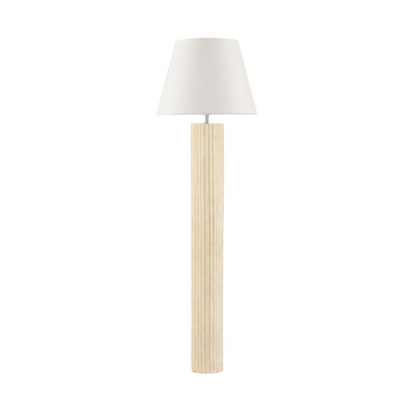 Bijela/krem stojeća svjetiljka od kamenine (visina 150 cm) Bacoo – Nova Luce
