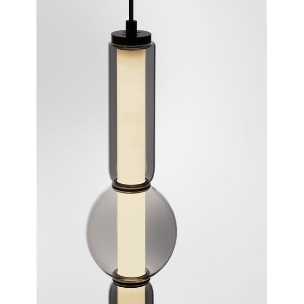 Siva staklena LED viseća svjetiljka s mogućnosti zatamnjivanja ø 12 cm Ulon – Nova Luce-image-2