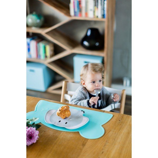 Tirkizni silikonski podmetač Kindsgut Bear, 48 x 25 cm-image-3