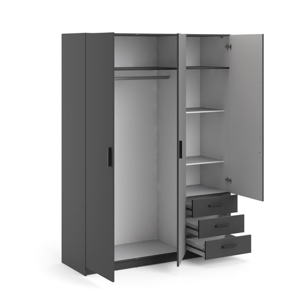 Tamno sivi ormar 147x200 cm Sprint – Tvilum-image-4