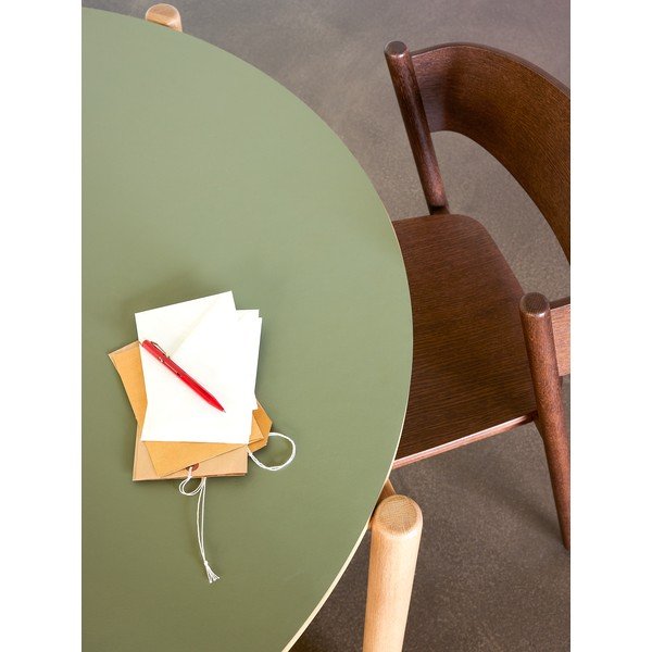 Okrugao blagovaonski stol od punog hrasta ø 115 cm Oblique – Hübsch-image-1