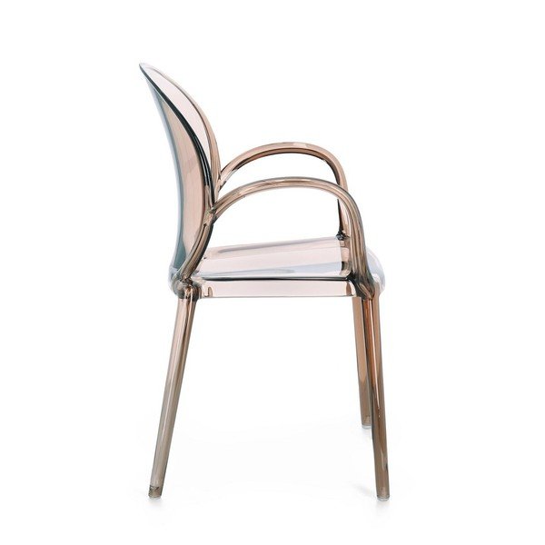 Svjetlo smeđa plastična vrtna stolica Camilla – Bizzotto-image-3