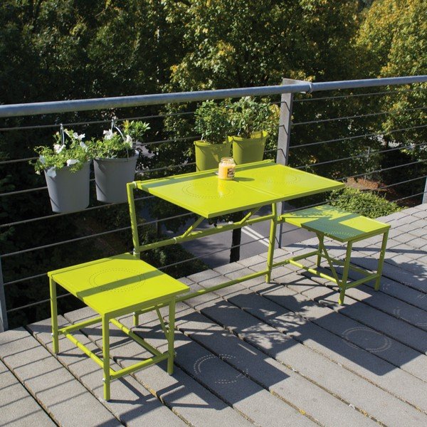 Zeleni sklopivi set za balkon Esschert Design Magic-image-1