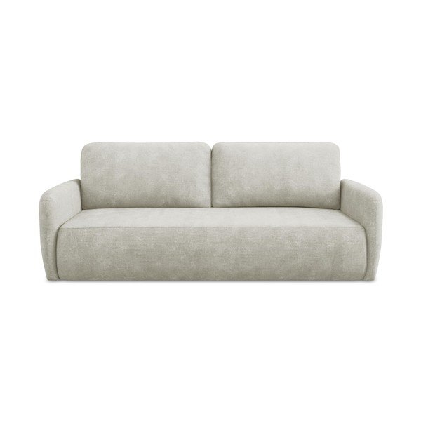 Krem sklopiva/s prostorom za pohranu sofa od šenila 218 cm Lilo – Makamii
