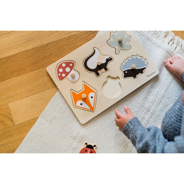 Drvena reljefna puzzle (broj komada 6 kom) Forest – Kindsgut-image-3