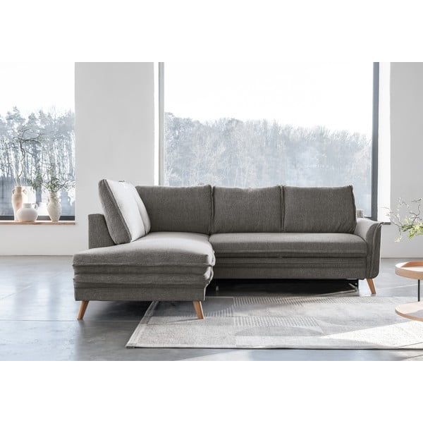 Siva sklopiva kutna garnitura (s lijevim kutom) Charming Charlie – Miuform-image-1