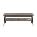 Smeđi stolić za kavu s pločom stola u dekoru hrasta 60x120 cm Barrali – Unique Furniture