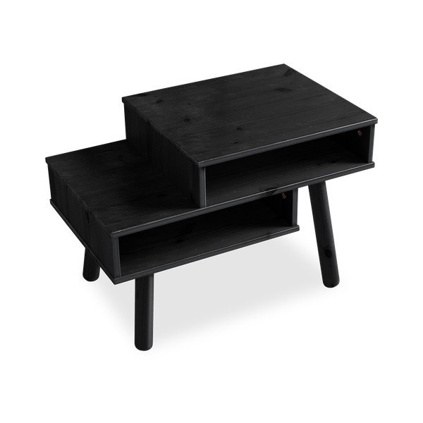 Stolić od borovine u crnoj boji Karup Design Hako-image-3