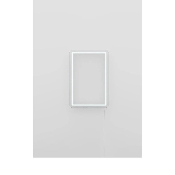 Bijeli zidni svjetleći ukras Candy Shock Rectangle, 30 x 40 cm-image-3