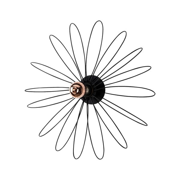 Crna zidna lampa Hemdem – Opviq lights