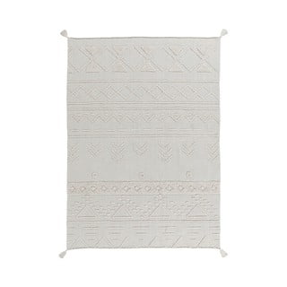 Bijeli periv/ručno rađen pamučan tepih 140x200 cm Tribu Natural – Lorena Canals