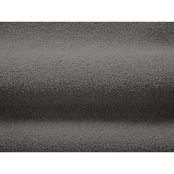 Siva fotelja od bouclé tkanine Chuck – Micadoni Home-image-4