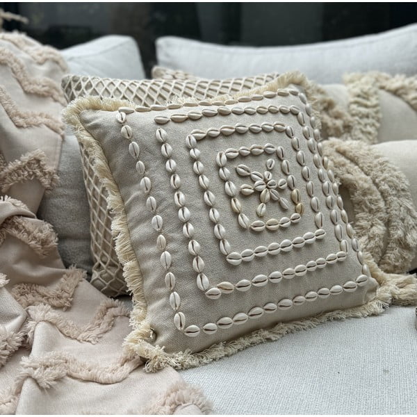 Pamučna ukrasna jastučnica 43x43 cm Seashells – Mioli Decor-image-3