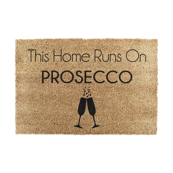 Otirač od kokosovih vlakana 40x60 cm This Home Runs On Prosecco – Artsy Doormats