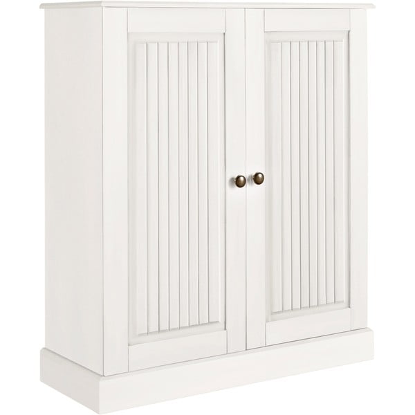 Bijeli ormarić od masivnog bora 100x34 cm Mille – Støraa-image-2