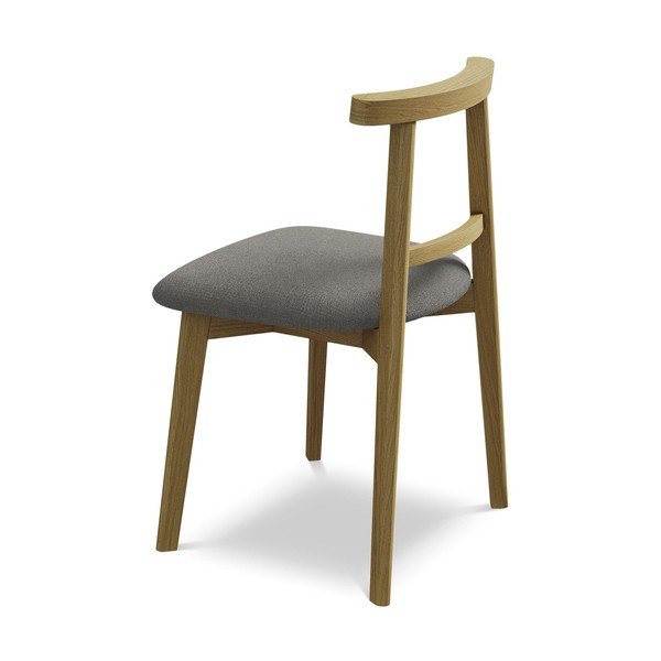 Siva blagovaonska stolica od masivnog drveta Ohelo – Makamii-image-3