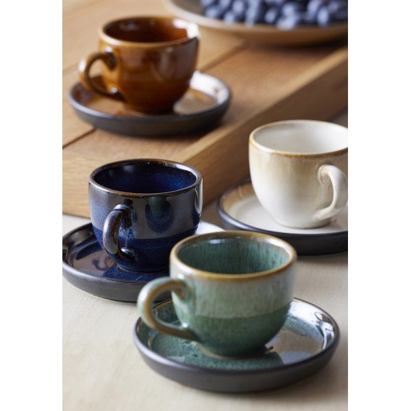 Jantarna keramička šalica za espresso 70 ml Gastro Black/Amber – Bitz-image-1