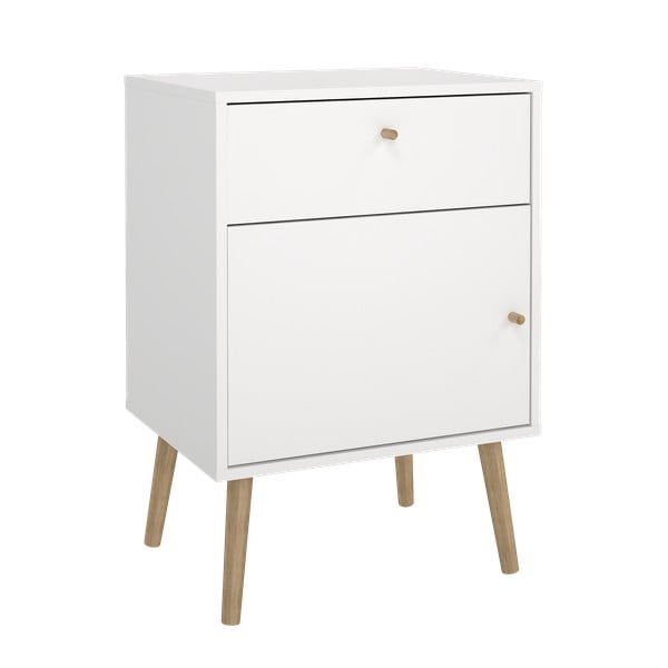 Bijeli noćni ormarić Bodo – Tvilum-image-2