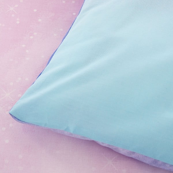 Plava/ružičasta dječja posteljina za krevet za jednu osobu 135x200 cm Ombre Rainbow Clouds – Catherine Lansfield-image-3