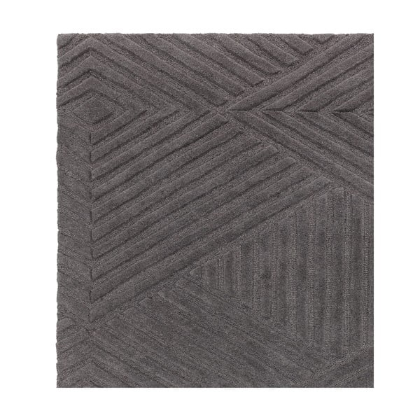 Antracitno sivi vuneni tepih 160x230 cm Hague – Asiatic Carpets-image-3