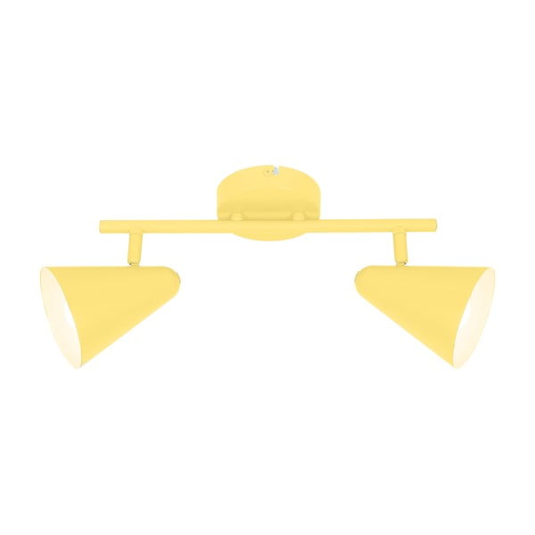 Žuta  stropna svjetiljka s metalnim sjenilom 42x10 cm Amor – Candellux Lighting-image-1