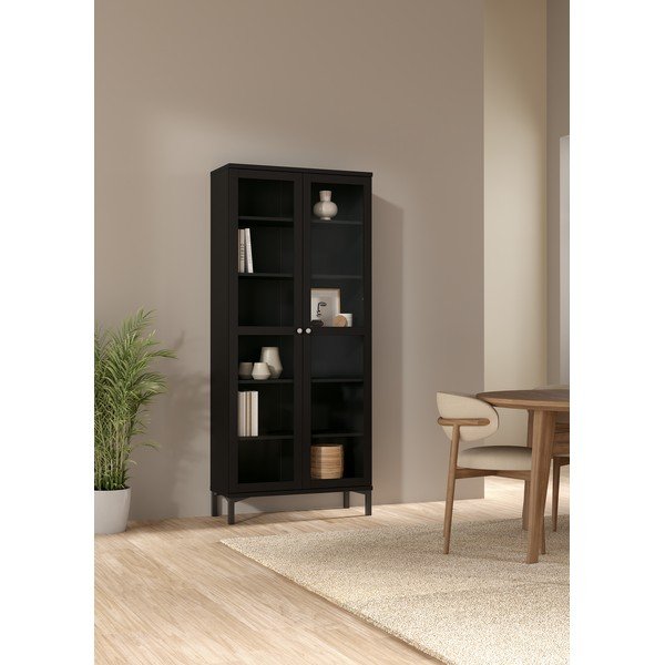 Crna vitrina 89x203 cm Roma – Tvilum-image-1