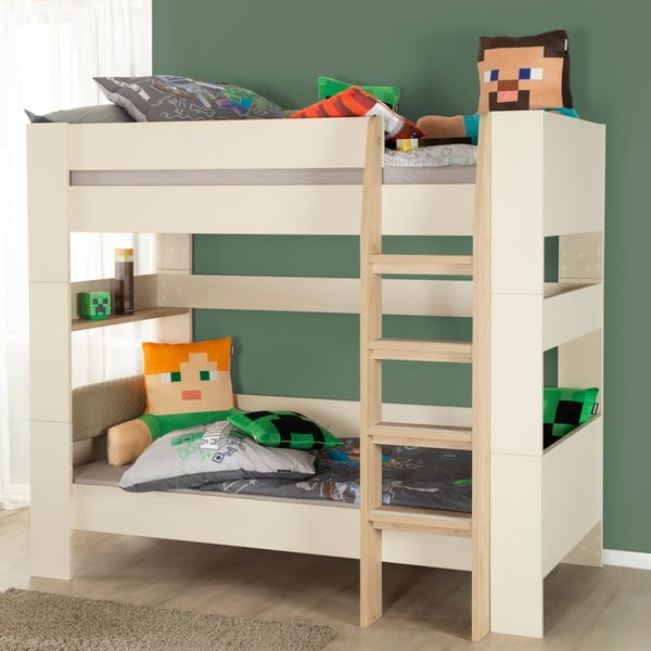 Bež dječji krevet na kat bez podnice 90x200 cm Double – Roba-image-3