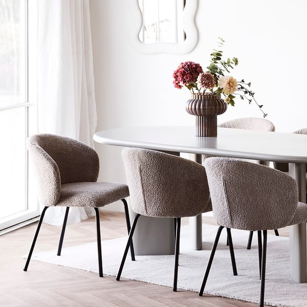 Smeđa staklena vaza (visina 27 cm) Celia – House Nordic-image-1